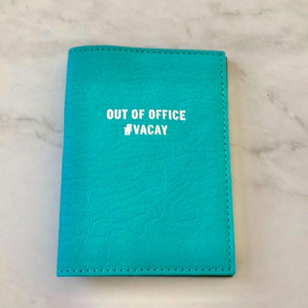 New West Elm Leather Passport Cover